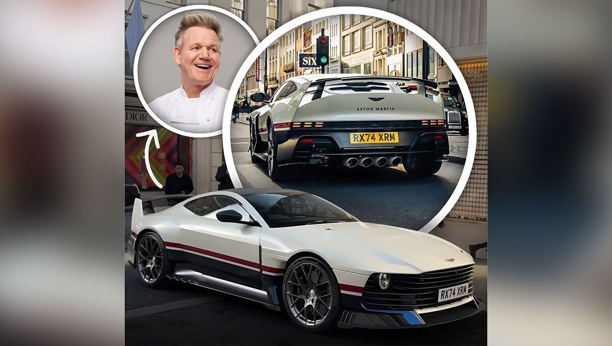 سرآشپز مشهور، گوردون رمزی، با خودروی ۲.۵ میلیون دلاری در لندن/ تصاویر

