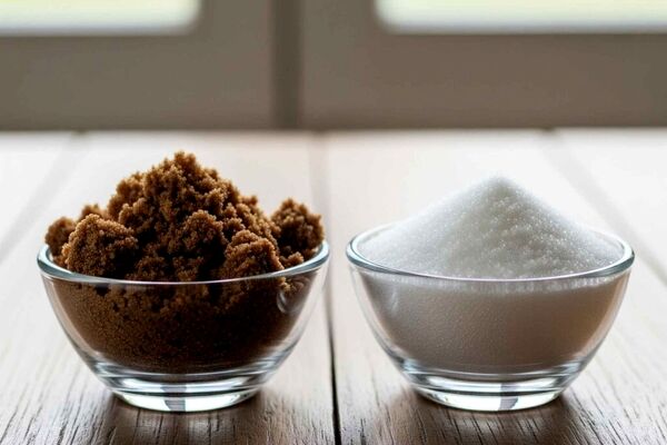 تفاوت‌ های کلیدی کالری و ارزش غذایی شکر قهوه ای